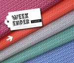 RESTSTÜCK 75cm !!! - Bio Jacquard - Diamond - Col.02 - luce rosso - Weekender - Hamburger Liebe - Albstoffe